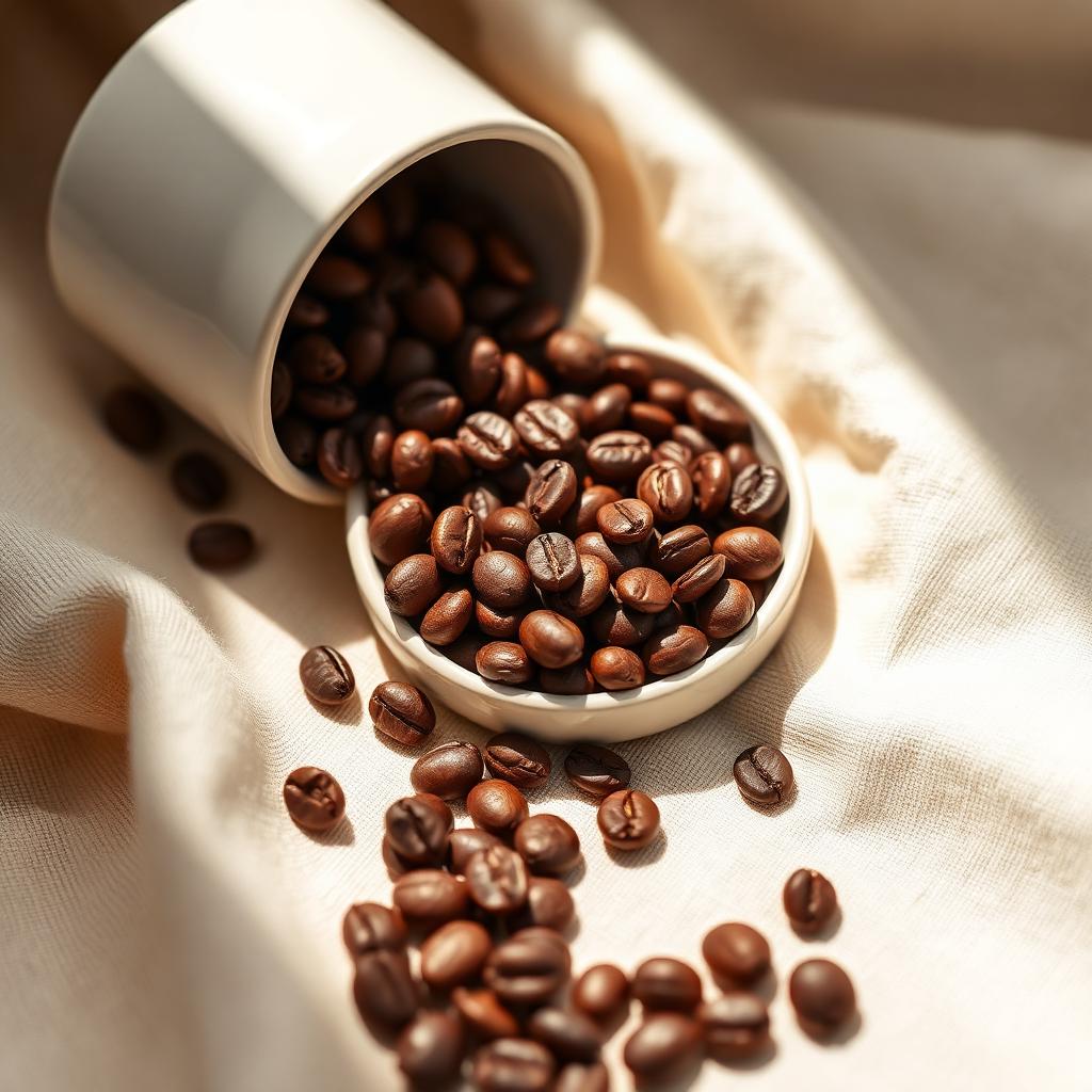 Close-up of premium coffee beans sourced by Jyoti Enterprises