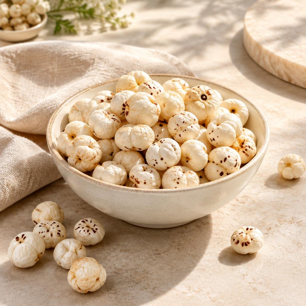 Premium fox nut (makhana) sourced by Jyoti Enterprises